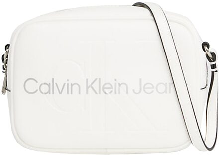 Calvin Klein Gevormde Camera Tas Calvin Klein , White , Dames - ONE Size