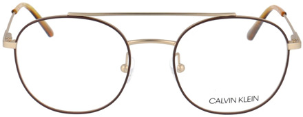 Calvin Klein Glasses Ck18123 1 Calvin Klein , Geel , Heren - 50