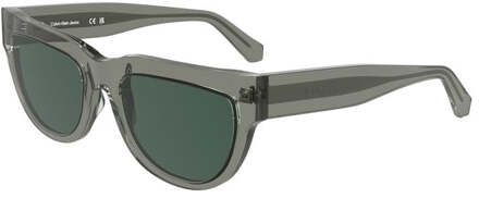 Calvin Klein Grijze Acetaat Dames Zonnebril Grijs