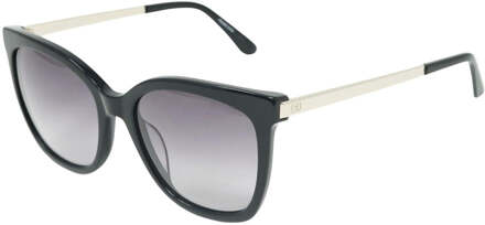 Calvin Klein grijze gradintlens zwarte zonnebril - maat