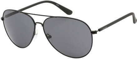 Calvin Klein grijze matzwarte zonnebril met lens - One Size