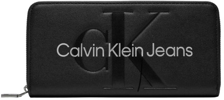 Calvin Klein Grote Damesportemonnee Calvin Klein , Black , Dames - ONE Size