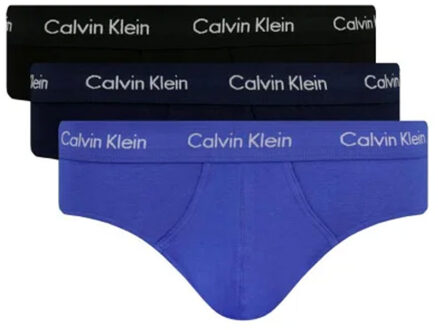 Calvin Klein Heren 3Pack Hip Brief Kobalt/Zwart/Blauw-M (5)