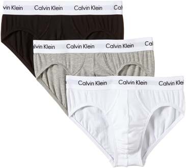 Calvin Klein Heren 3Pack Hip Brief Zwart/wit/Grijs-S (4)