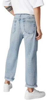 Calvin Klein Heren denim leather badge relaxed fit jeans Blauw - 31