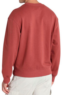 Calvin Klein Heren geborduurd logo oversized sweatshirt Rood - 5XL