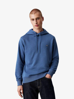 Calvin Klein Heren hoodie embro badge Blauw - S