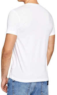 Calvin Klein Heren jeans logo strip t-shirt - maat L Wit