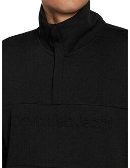 Calvin Klein Heren kangoeroezak sweatshirt Zwart