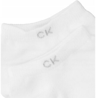 Calvin Klein Heren katoenen trainingssokken (set van 2) - maat 43-47 Wit