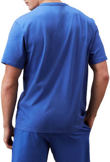 Calvin Klein Heren Logo Lounge T-Shirt (Blauw) - maat