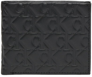 Calvin Klein Heren Portemonnee - Lente/Zomer Collectie Calvin Klein , Black , Heren - ONE Size