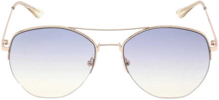 Calvin Klein Heren Rook Zonnebril (Marine/Goud) Navy