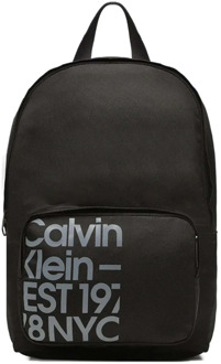 Calvin Klein Heren Rugzak Lente/Zomer Collectie Calvin Klein , Black , Heren - ONE Size