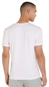 Calvin Klein Heren slim t-shirt met v-hals (set van 2) Wit - XL