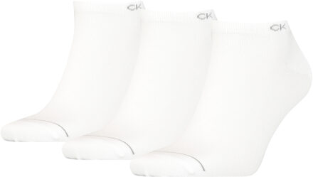 Calvin Klein Heren Sneakersokken 3-pack Wit-One Size (40-46) - One Size (40-46)
