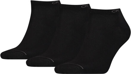 Calvin Klein Heren Sneakersokken 3-pack Zwart-One Size (40-46) - One Size (40-46)