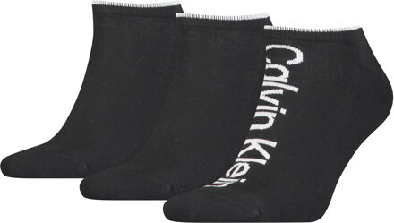 Calvin Klein Heren Sneakersokken Athleisure 3-pack Zwart-One Size (40-46) - One Size (40-46)