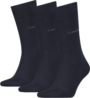 Calvin Klein Heren Sokken Classic 3-pack Navy-One Size (40-46) Blauw - One Size (40-46)