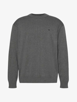 Calvin Klein Heren sweater monogram medium grey Grijs - XL