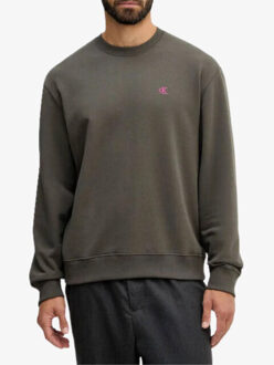 Calvin Klein Heren sweater monogram Wit - XL