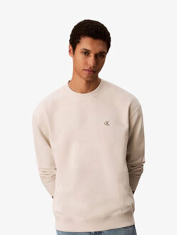 Calvin Klein Heren sweater monogram Wit
