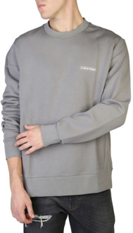 Calvin Klein Heren Sweatshirt met Lange Mouwen Calvin Klein , Gray , Heren - M,S