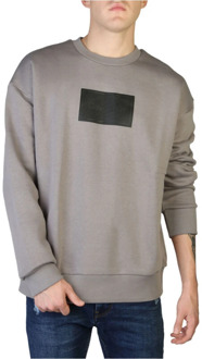 Calvin Klein Heren Sweatshirt met Lange Mouwen Calvin Klein , Gray , Heren - Xl,L,M,S