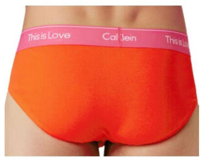 Calvin Klein Heren this is love logo slip - maat S Rood