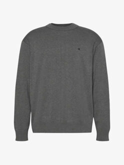 Calvin Klein Heren trui knit medium grey Grijs - S