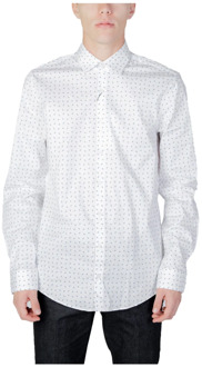 Calvin Klein Heren Twill Overhemd Lange Mouwen Calvin Klein , White , Heren - Xl,L