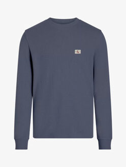 Calvin Klein Heren wafel shirt woven label - maat S Veelkleurig