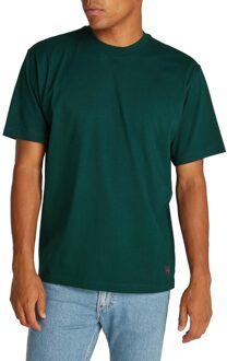Calvin Klein Heren Woven Label Relaxed Fit T-shirt (Groen) - maat XS