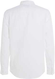 Calvin Klein Herenhemd van Calvin Klein Regular-Fit Linnen Katoen in Wit - M