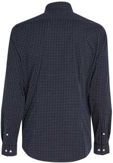 Calvin Klein Herenoverhemd Calvin Klein Micro Print Poplin in blauw