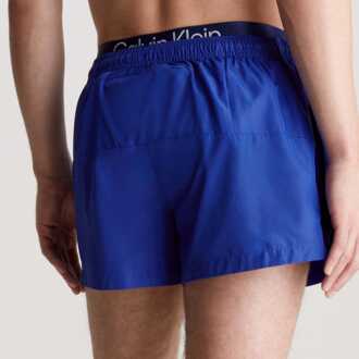 Calvin Klein Herenzwemshort Calvin Klein met dubbele tailleband in blauw