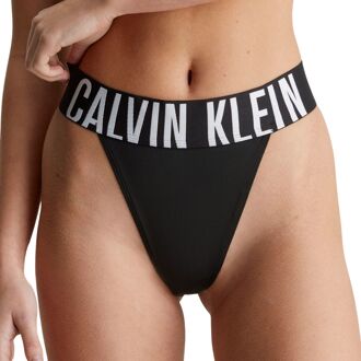 Calvin Klein High Leg String Dames zwart - wit - XS