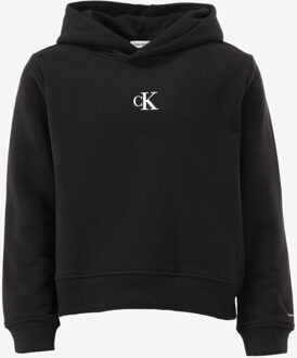 Calvin Klein Hoodie CK LOGO BOXY HOODIE zwart - 140/10J;152/12J