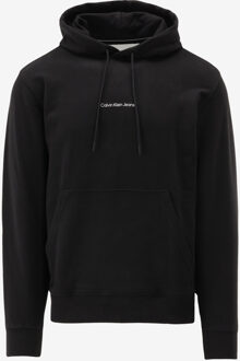 Calvin Klein Hoodie GRID MONOGRAM HOODIE, BEH zwart - L;S