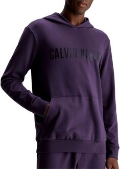Calvin Klein Hoodie Heren donker paars - zwart - M