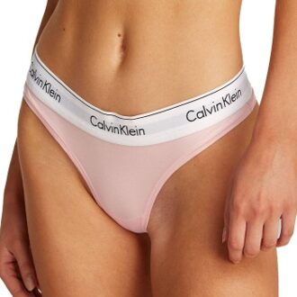 Calvin Klein Icon Cotton Modal Thong Roze - Large,X-Large