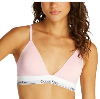 Calvin Klein Icon Cotton Modal Triangle Bra Roze - Medium,Large,X-Large
