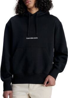 Calvin Klein Institutional Hoodie Heren zwart - XL