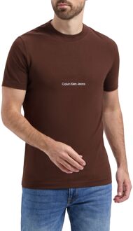 Calvin Klein Institutional Shirt Heren bruin
