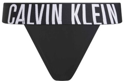 Calvin Klein Intense Power Micro High Leg Thong Zwart,Wit - Medium,Large