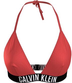 Calvin Klein Intense Power Rib Triangle Bikini Bra Rood - X-Small,Small,Medium,Large,X-Large