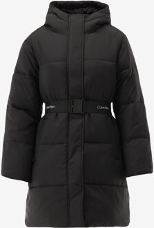 Calvin Klein Jas LOGO BELT LONG PUFFE zwart - S;L