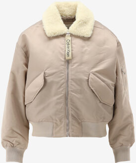 Calvin Klein Jas SATIN AVIATOR beige - XS;S;M;L