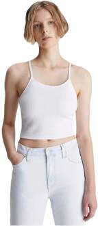 Calvin Klein Jeans Calvin Klein crop top voor dames Wit - M