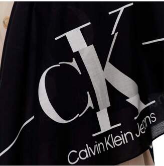 Calvin Klein Jeans Calvin Klein damesfoulard met signature-logo Zwart - One Size